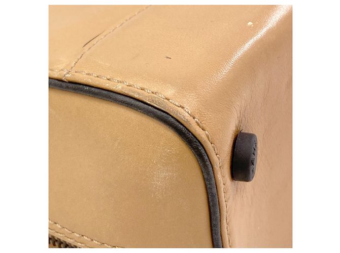 Borsa Tote con catena Chanel in vitello beige - vista 15