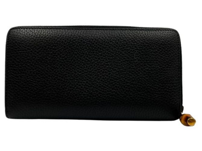 Cartera larga GUCCI Bamboo 739499 Negro - vista 2