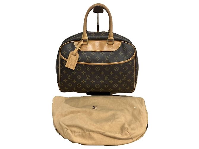 Borsa Louis Vuitton Monogram Deauville Marrone - vista 10