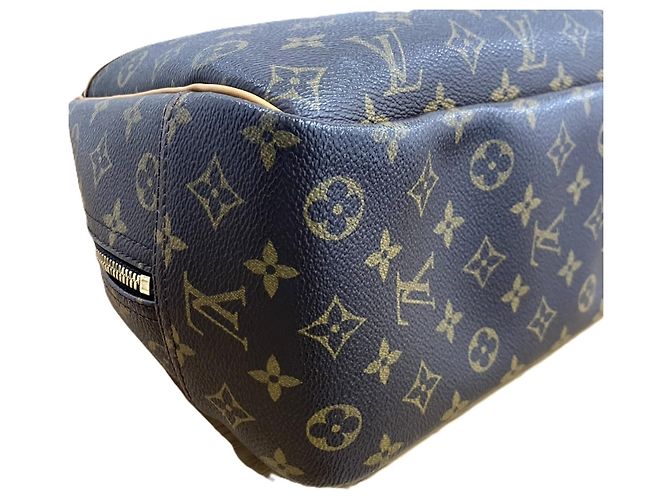 Borsa Louis Vuitton Monogram Deauville Marrone - vista 3