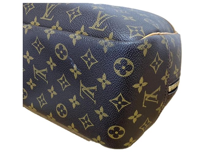 Borsa Louis Vuitton Monogram Deauville Marrone - vista 4