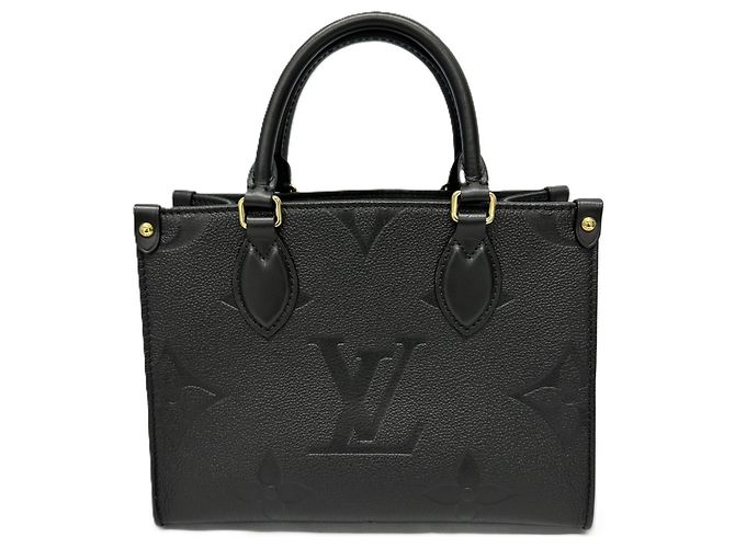 Borsa Louis Vuitton OnTheGo PM Monogram Empreinte Nero - vista 2