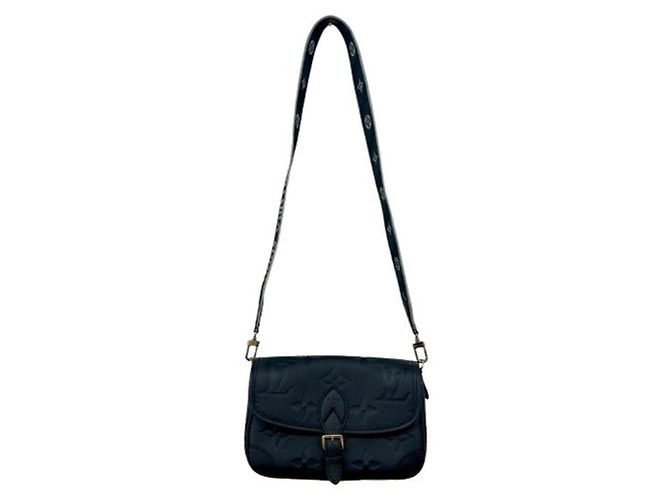 Bolsa de Ombro Louis Vuitton Monogram Empreinte Diane Preto - vista 8
