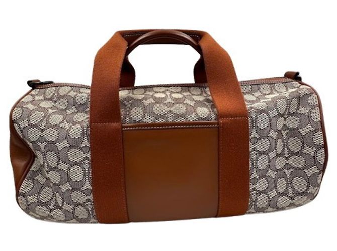 Borsa Boston Coach Signature Beige - vista 2