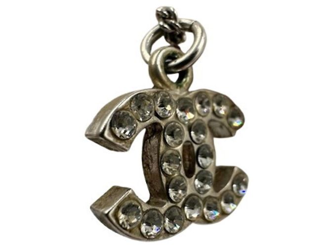 Colar CHANEL Strass 05V Prata - vista 5