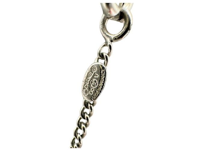 Colar CHANEL Strass 05V Prata - vista 7