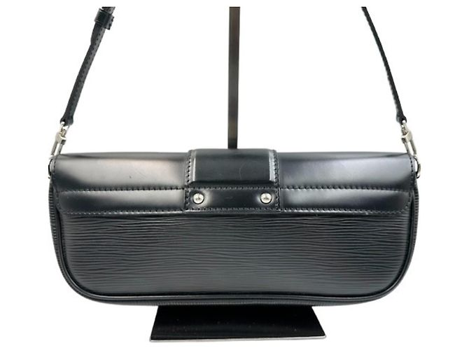 Louis Vuitton Epi Pochette Montaigne in Noir Nero - vista 3