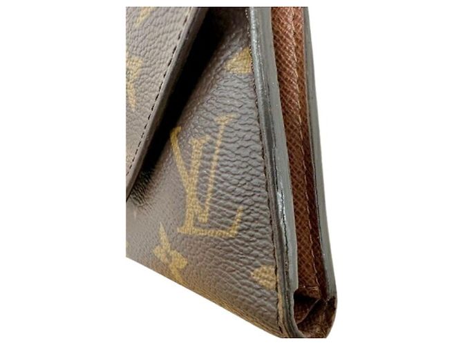 Louis Vuitton Monogram M62472 Portefeuille Victorine Compact Wallet Marrone - vista 10