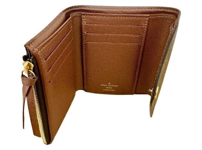 Louis Vuitton Monogram M62472 Portefeuille Victorine Compact Wallet Marrone - vista 6