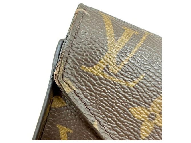 Louis Vuitton Monogram M62472 Portefeuille Victorine Compact Wallet Marrone - vista 8
