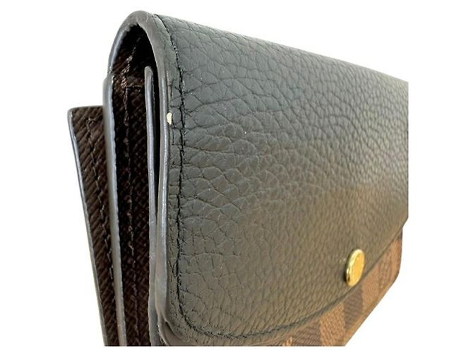 Louis Vuitton Damier Portefeuille Normandie Bi-fold Wallet Marrone - vista 10