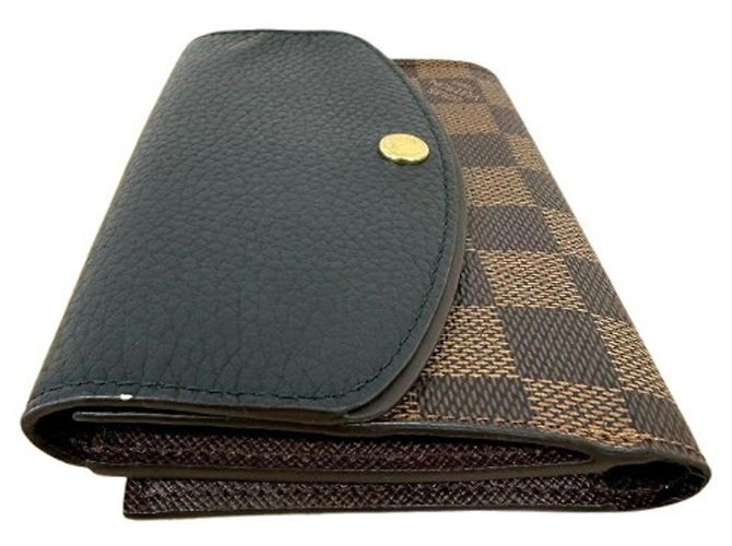 Louis Vuitton Damier Portefeuille Normandie Bi-fold Wallet Marrone - vista 4