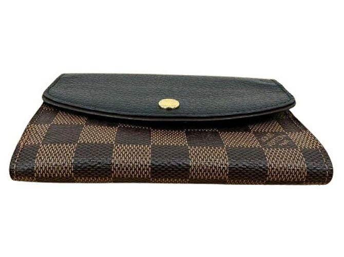 Louis Vuitton Damier Portefeuille Normandie Bi-fold Wallet Marrone - vista 5