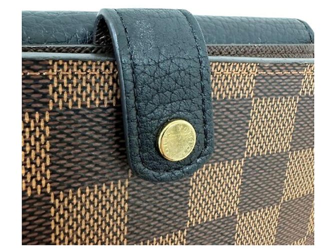 Louis Vuitton Damier Portefeuille Normandie Bi-fold Wallet Marrone - vista 9