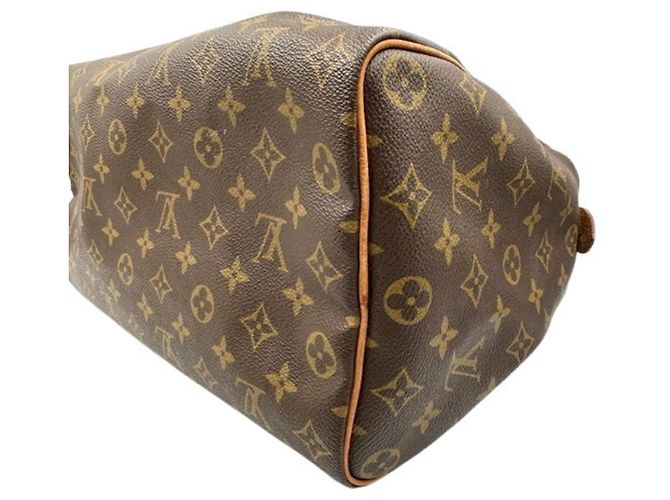 Borsa a mano Louis Vuitton Speedy 35 Boston Marrone - vista 7