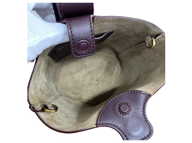 Borsa a secchiello Loewe Pebble Mini - Dark Brown Marrone scuro - vista 5