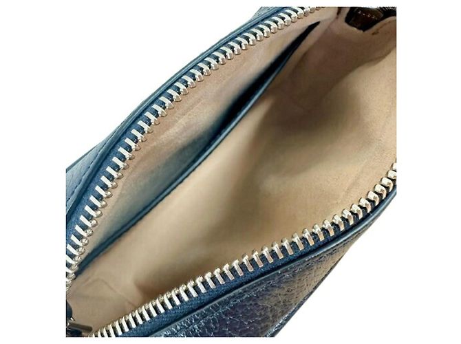 Borsa a tracolla GUCCI Ophidia Beige Blu navy - vista 6