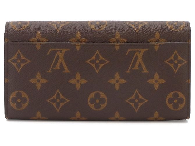 Louis Vuitton Monogram Portefeuille Sarah Long Wallet Braun Rot Monogramm - Ansicht 3