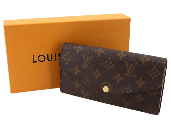Louis Vuitton Monogram Portefeuille Sarah Bi-fold Long Wallet Braun Monogramm - Ansicht 2