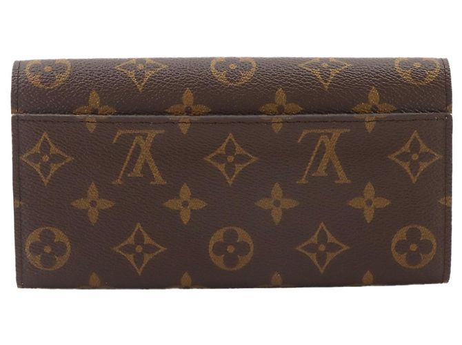 Louis Vuitton Monogram Portefeuille Sarah Bi-fold Long Wallet Braun Monogramm - Ansicht 3