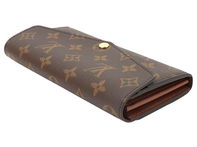 Louis Vuitton Monogram Portefeuille Sarah Bi-fold Long Wallet Braun Monogramm - Ansicht 4