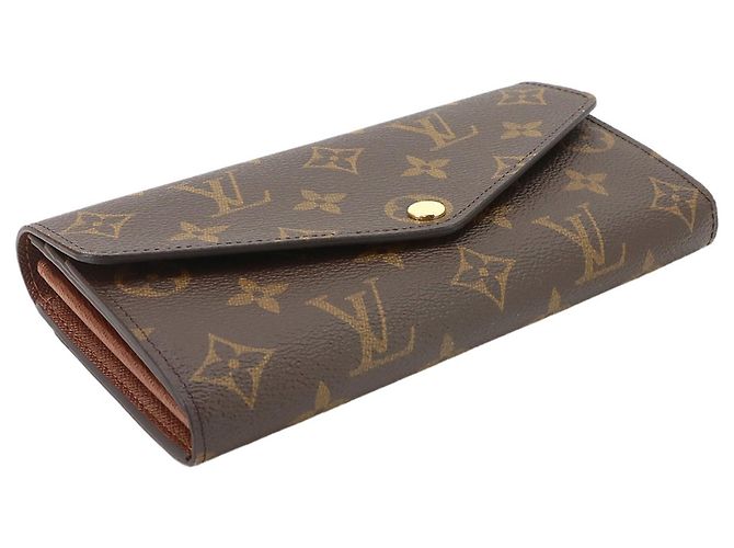 Louis Vuitton Monogram Portefeuille Sarah Bi-fold Long Wallet Braun Monogramm - Ansicht 5
