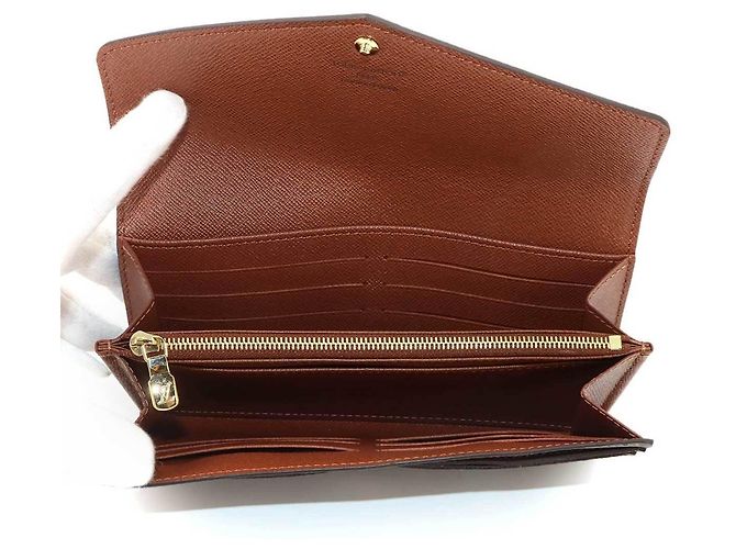 Louis Vuitton Monogram Portefeuille Sarah Bi-fold Long Wallet Braun Monogramm - Ansicht 7
