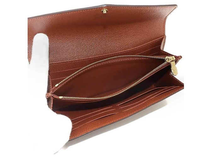 Louis Vuitton Monogram Portefeuille Sarah Bi-fold Long Wallet Braun Monogramm - Ansicht 8