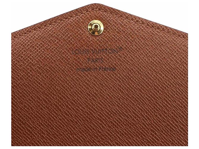 Louis Vuitton Monogram Portefeuille Sarah Bi-fold Long Wallet Braun Monogramm - Ansicht 9