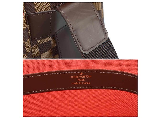 Borsa a tracolla Louis Vuitton Damier Naviglio Marrone Damier ebene - vista 9