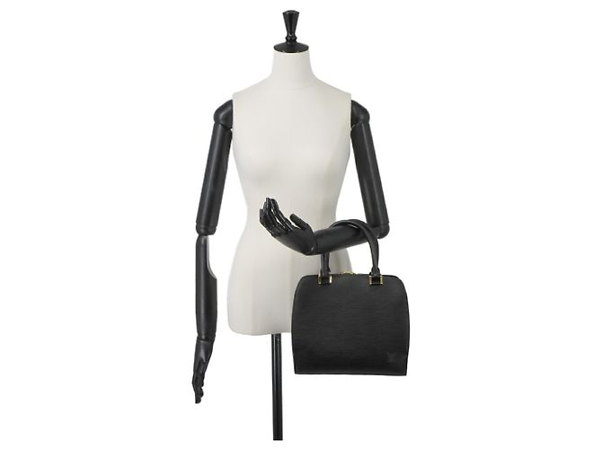 Borsa Louis Vuitton Epi Pont Neuf Nero - vista 9