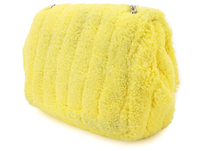 Borsa a tracolla Balenciaga Monaco Chain Giallo - vista 4