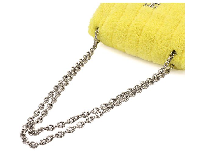 Borsa a tracolla Balenciaga Monaco Chain Giallo - vista 5