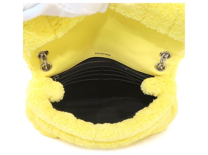 Borsa a tracolla Balenciaga Monaco Chain Giallo - vista 6