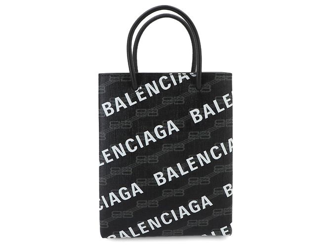 Balenciaga BB Monogram Large Handtasche Schwarz Weiß - Ansicht 2