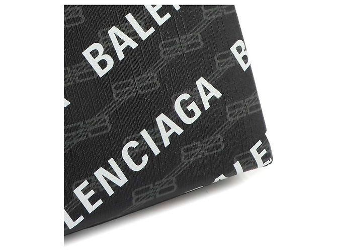 Balenciaga BB Monogram Large Handtasche Schwarz Weiß - Ansicht 8