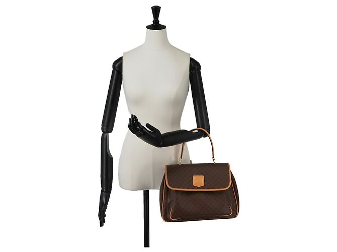 Céline Celine Macadam Handtasche Braun - Ansicht 10