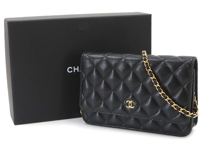 Chanel Matelassé Classic Chain Wallet Schwarz - Ansicht 2