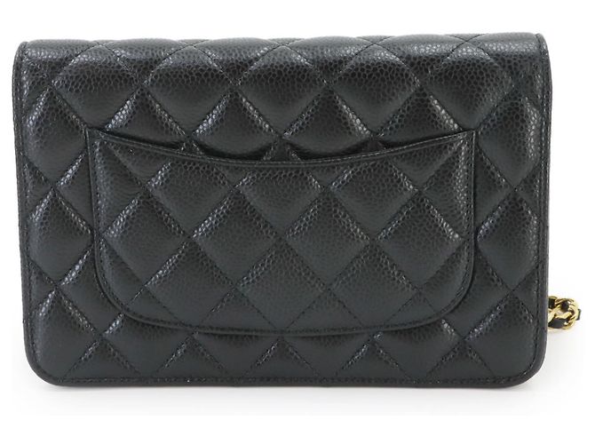 Chanel Matelassé Classic Chain Wallet Schwarz - Ansicht 3