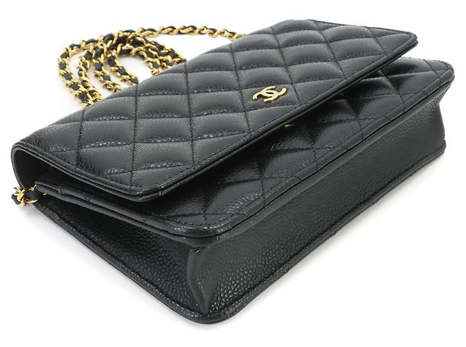 Chanel Matelassé Classic Chain Wallet Schwarz - Ansicht 5