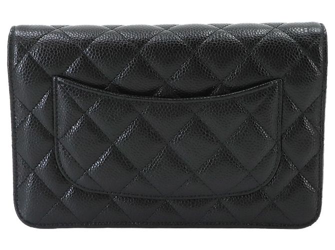 Chanel Matelassé Classic Chain Wallet Schwarz - Ansicht 2