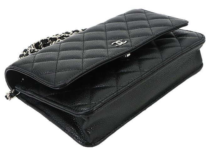 Chanel Matelassé Classic Chain Wallet Schwarz - Ansicht 4