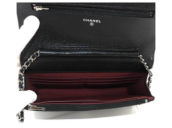 Chanel Matelassé Classic Chain Wallet Schwarz - Ansicht 6