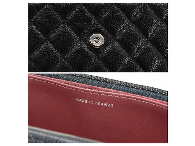 Chanel Matelassé Classic Chain Wallet Schwarz - Ansicht 9