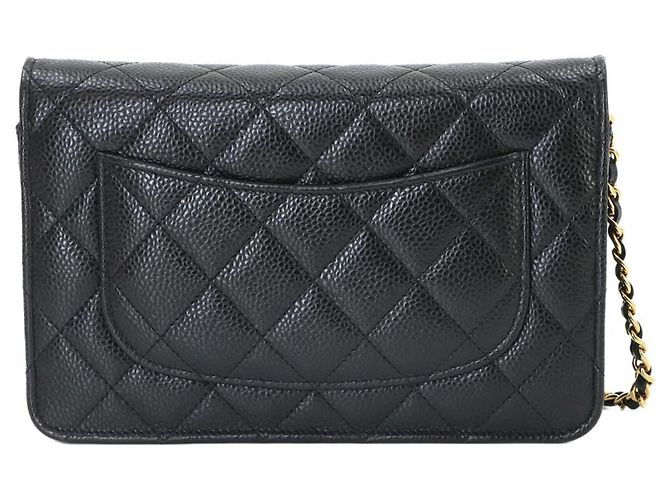 Chanel Matelassé Classic Chain Wallet Schwarz - Ansicht 2