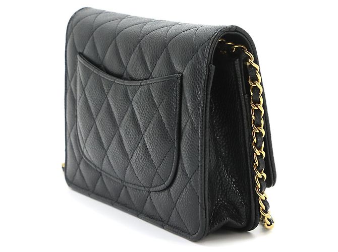 Chanel Matelassé Classic Chain Wallet Schwarz - Ansicht 3