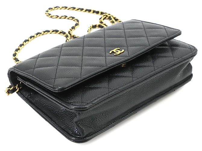 Chanel Matelassé Classic Chain Wallet Schwarz - Ansicht 4