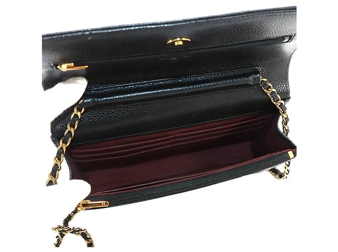 Chanel Matelassé Classic Chain Wallet Schwarz - Ansicht 6