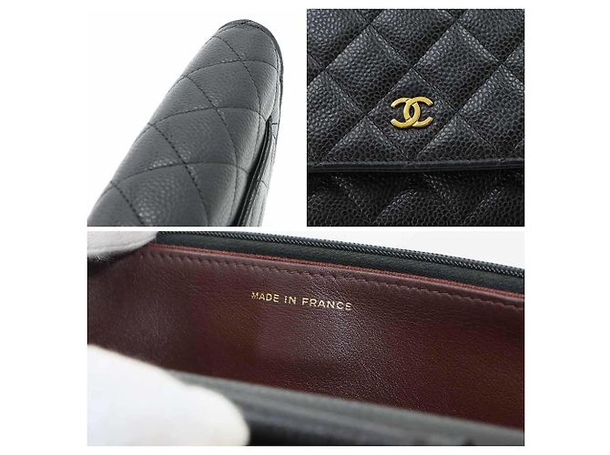 Chanel Matelassé Classic Chain Wallet Schwarz - Ansicht 9