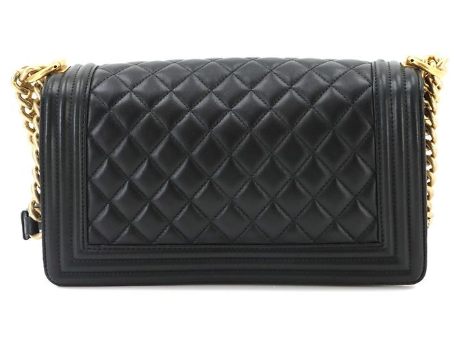 Borsa a tracolla Chanel Boy Chain Nero - vista 2